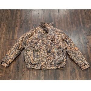 Genuine Hodgman Mossy Oak Camo Hunting Utility‎ Jacket Mens Medium Shadow Grass